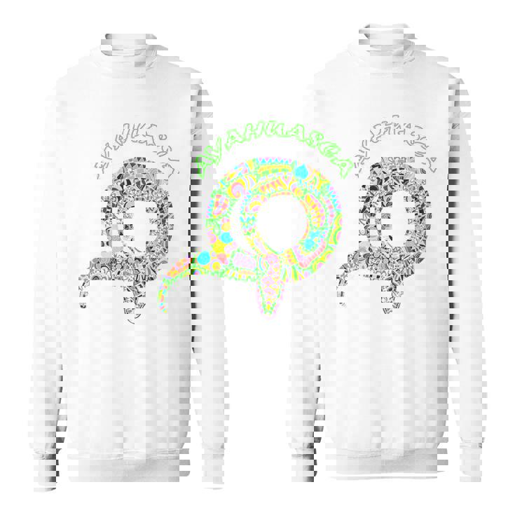 サイケデリック Dmt アヤワスカの蛇 スピリチュアルな神聖幾何学。 長袖tシャツ スウェットシャツ