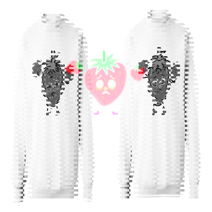 サマータイム いちご いちご 果実 果実 ガーデン スウェットシャツ