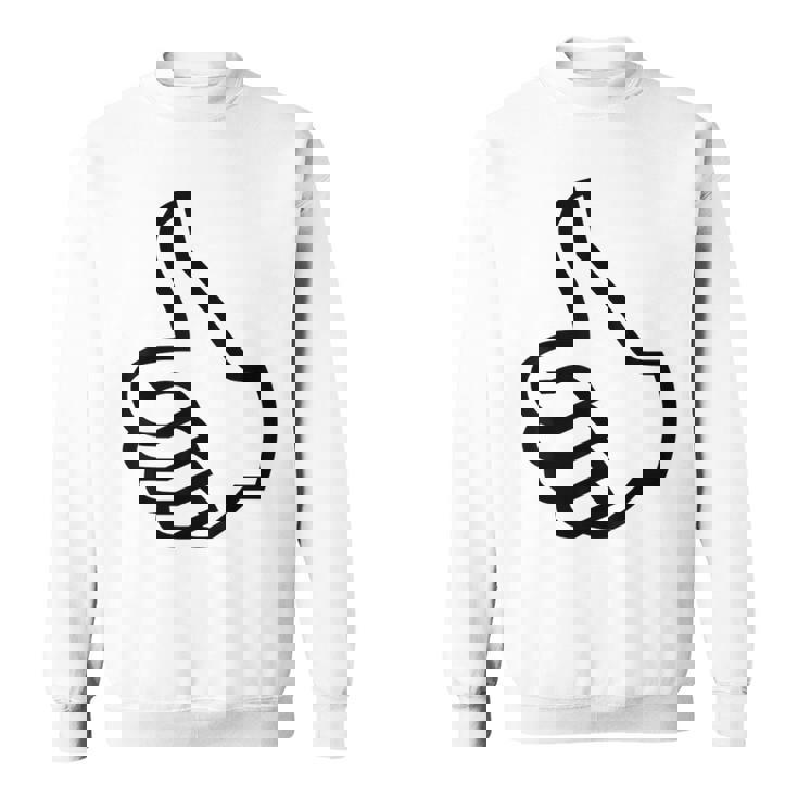 サムズアップ スウェットシャツ