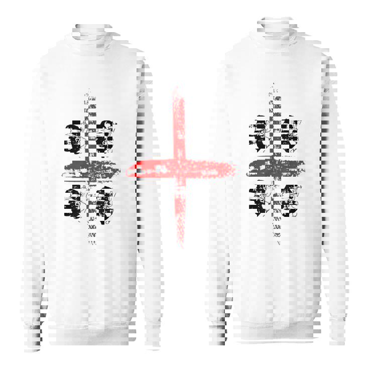 サルディニア国旗イタリア、四つのムーア国旗、グランジアート効果 スウェットシャツ