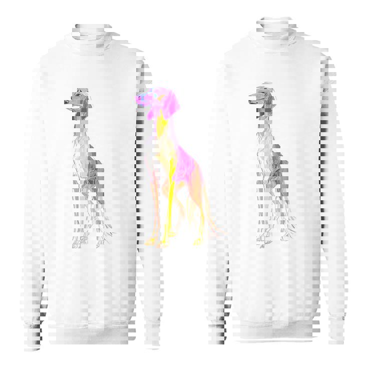 サルーキ 犬 モチーフ ペット 作品 サルーキ スウェットシャツ