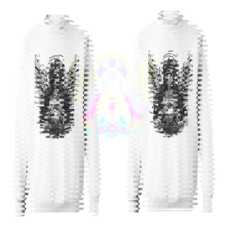 サンタ・ムエルテ 長袖tシャツ スウェットシャツ