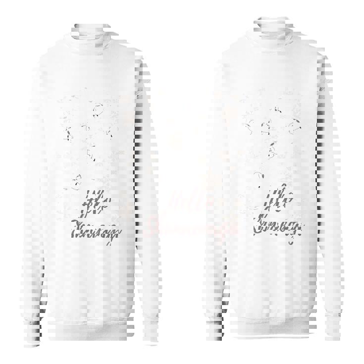 シマエナガの雪の結晶 スウェットシャツ