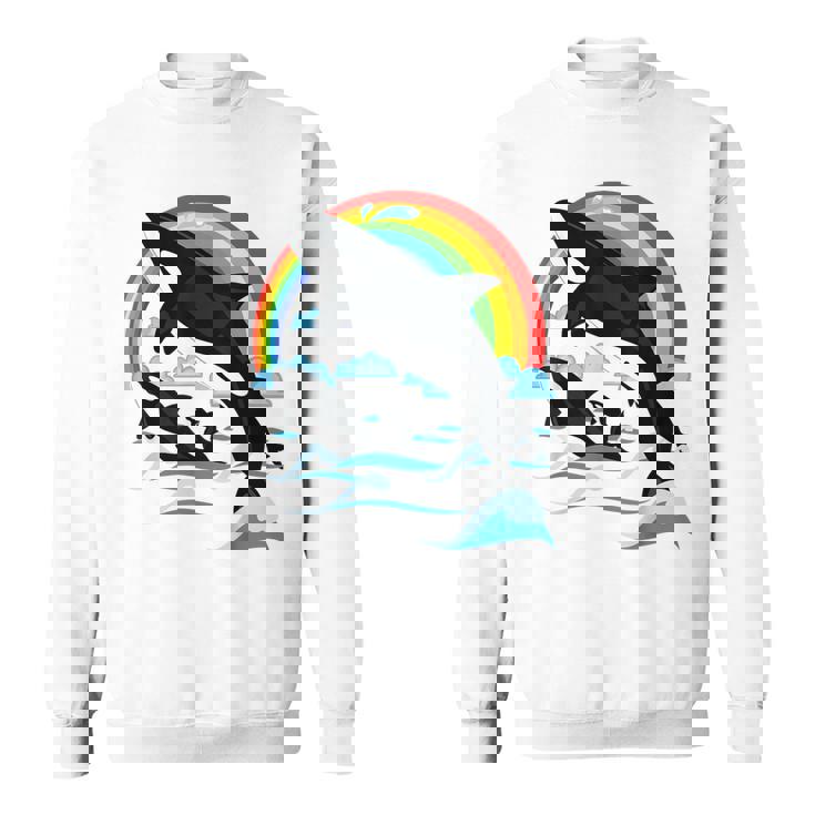 シャチ。シャチホエールウォッチング スウェットシャツ