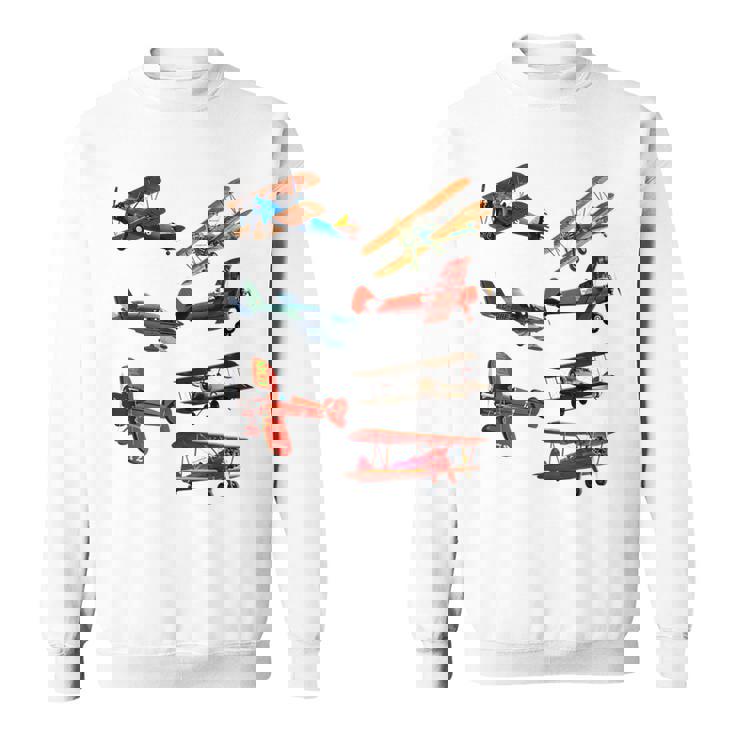 シングルエンジンプロペラ飛行機 スウェットシャツ