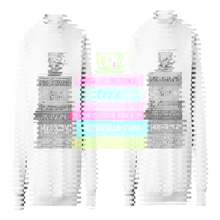 ジェーン・オースティン 本 スタック ティー 文学 文学 スウェットシャツ