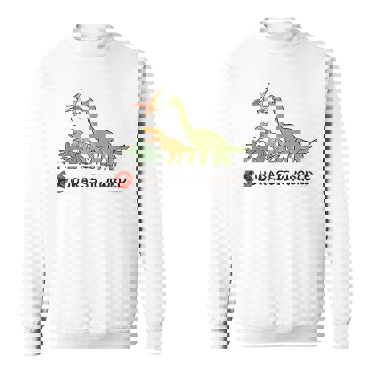 ジュラシック・ワールド Dinosaurs Loose Illust スウェットシャツ
