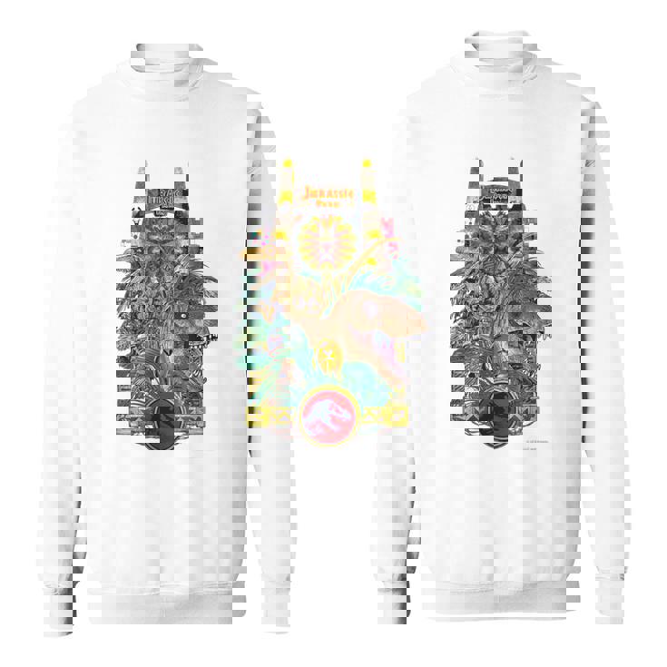 ジュラシック・ワールド Gate & Dinosaurs Arttyle スウェットシャツ