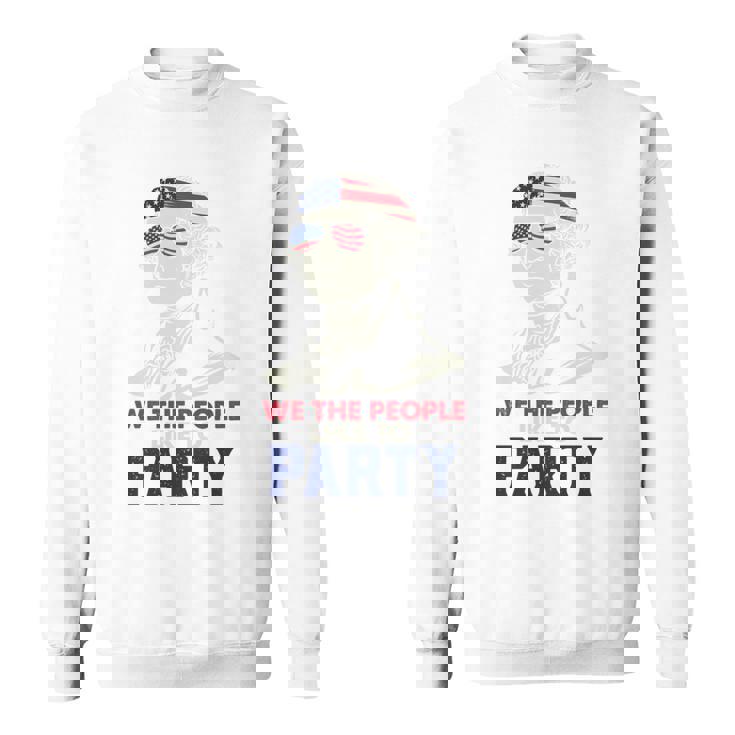 ジョージ・ワシントン ファンスターズ ストリップ アメリカ国旗 7月4日 ペイトリオット 長袖tシャツ スウェットシャツ