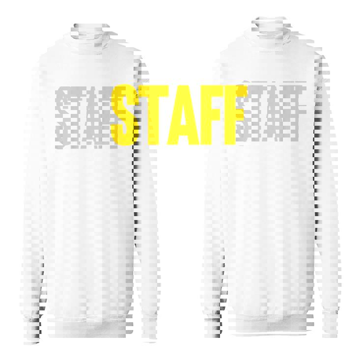 スタッフ イベント コスチューム クルー 音楽祭 バックプリント ワーカー スウェットシャツ