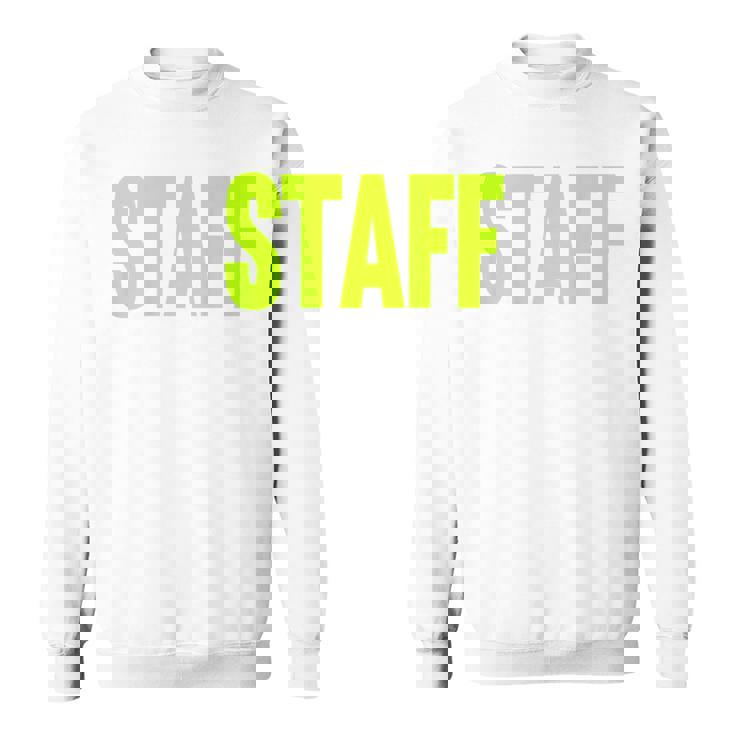 スタッフ イベント 衣装 クルー 音楽祭 Backprint ワーカー スウェットシャツ