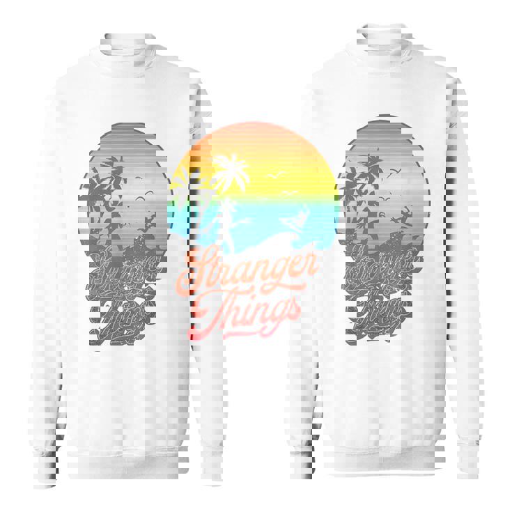 ストレンジャー・シングス サーファーボーイ ピザ デモゴルゴン カリ レトロ 80年代 スウェットシャツ