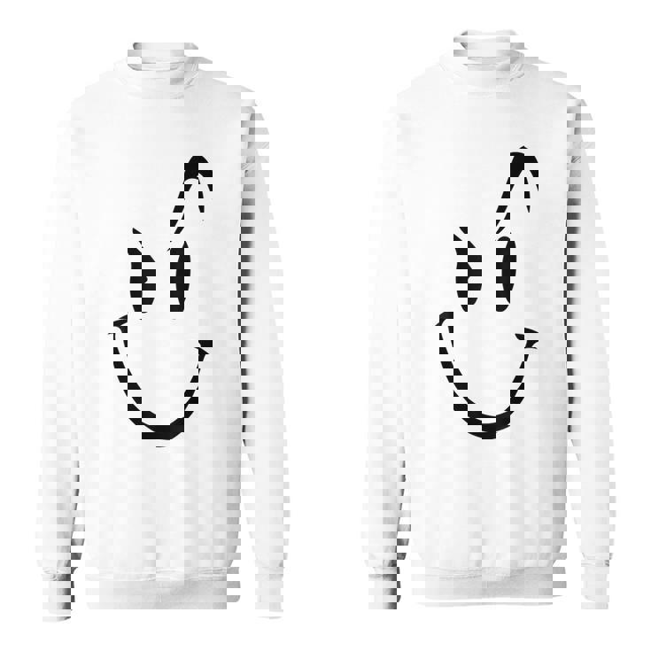 スマイリーシャツ スマイリーフェイス かわいいグラフィック スウェットシャツ