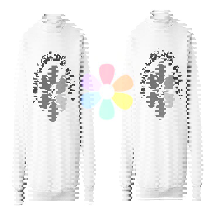 スマイル レインボー ハッピーフェイス 花 Lgbt ゲイ レズビアン プライド 月 スウェットシャツ