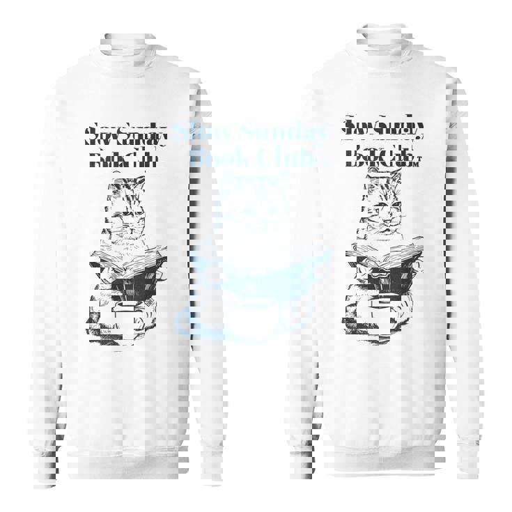 スローサンデーブッククラブ 本好きの猫 スウェットシャツ