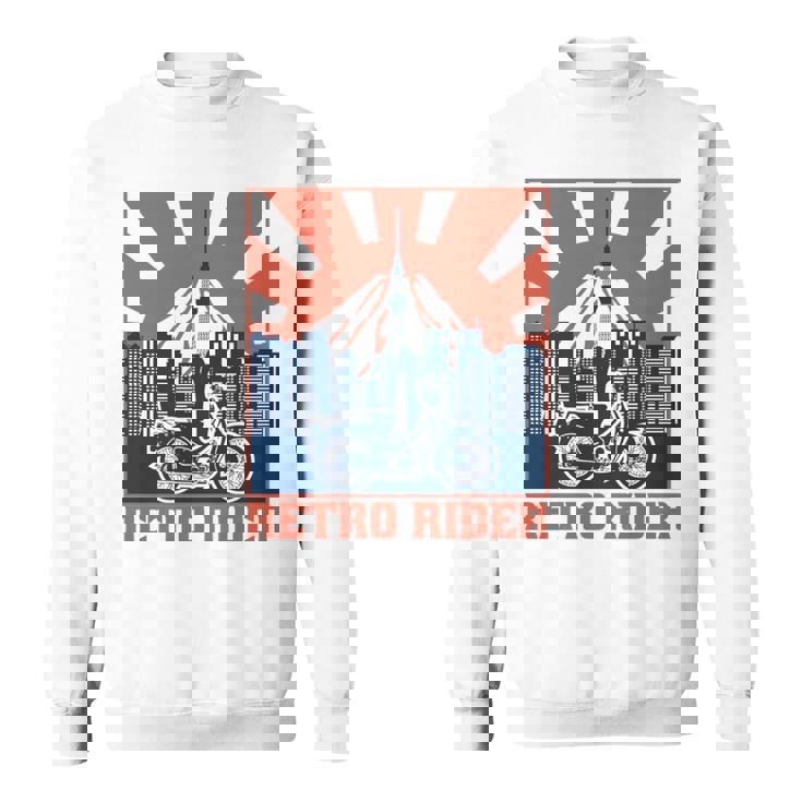 スーパーカブc100 原付バイク レトロライダー 東京日本 長袖tシャツ スウェットシャツ