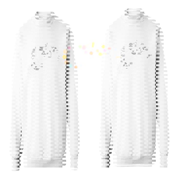 ソーイング タンポポ 花 キルティング 糸 編み物 工芸 長袖tシャツ スウェットシャツ