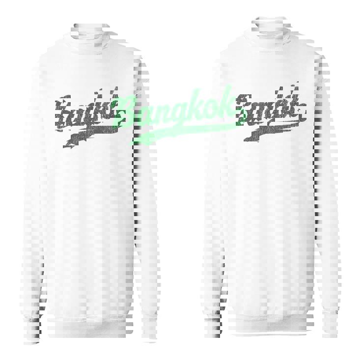 タイのバンコクビンテージスポーツグラフィック。 スウェットシャツ