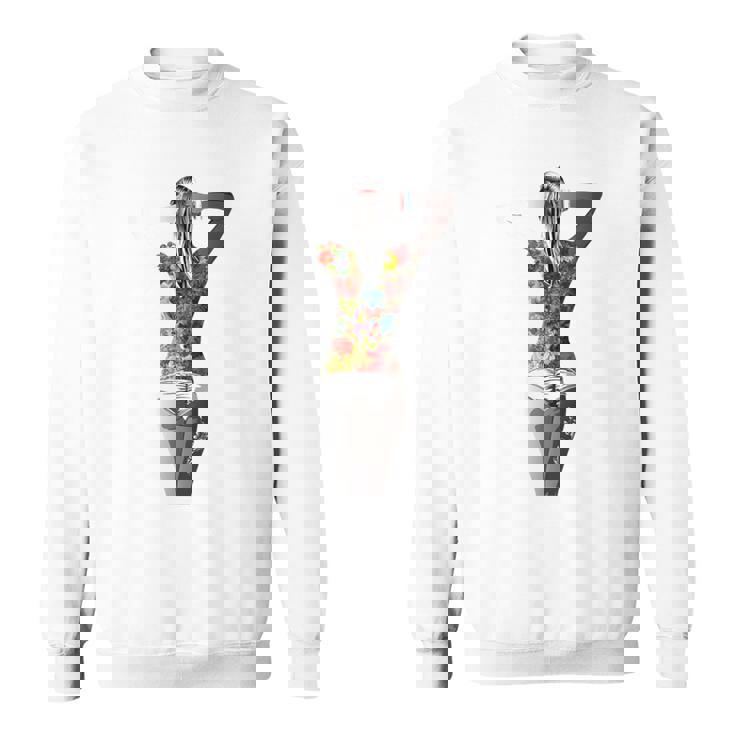 タトゥー レディース アートtシャツ モチーフ セクシータトゥー レディース メンズ スウェットシャツ