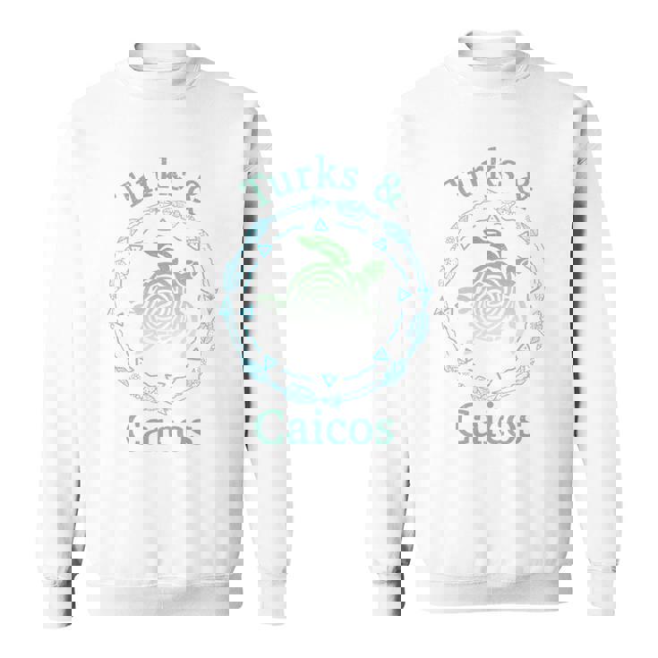 タークス・カイコス島 シャツ ヴィンテージ トライバル カメ 長袖tシャツ スウェットシャツ