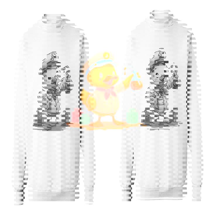 ダックビーイング・ア・オイラー、キュートなデザイン。 スウェットシャツ