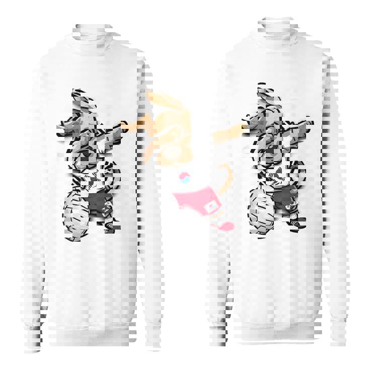 ダビング犬 韓国 バレーボール ラバー ジャージ 韓国国旗 スウェットシャツ