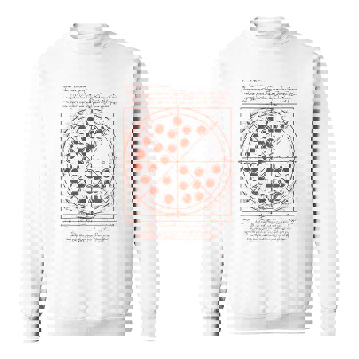 ダヴィンチ・ヴィトルヴィアンマン・ピザ スウェットシャツ