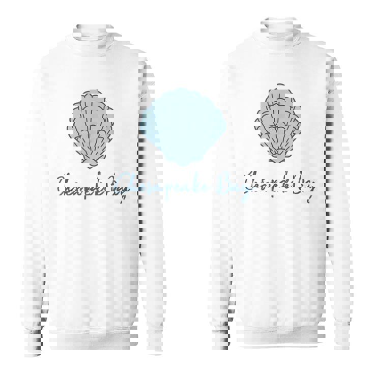 チェサピーク湾 ホタテ貝殻 貝殻 ビーチ 沿岸釣り スウェットシャツ