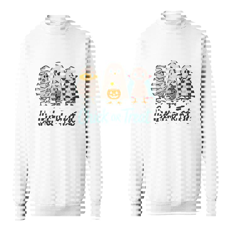 チックオアトリートハロウィンかわいいゴーストヴァンパイア スウェットシャツ