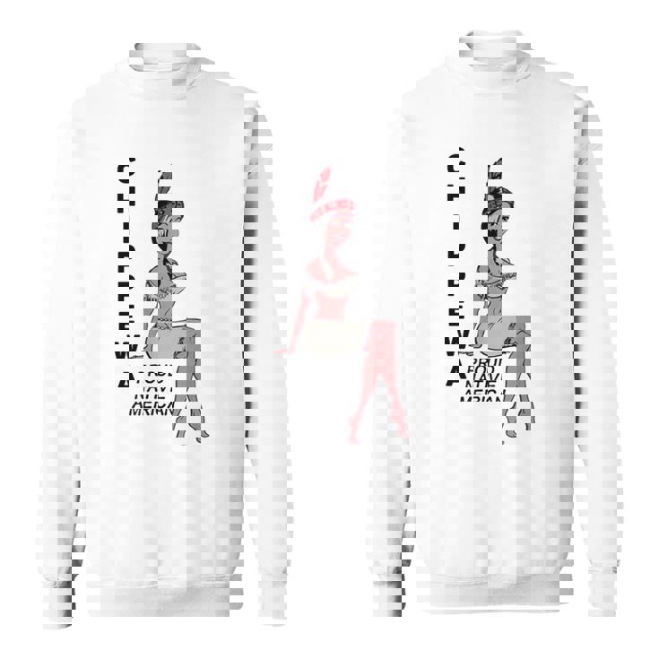 チペワ アメリカン インディアン トライブ キュート プラウド カートゥーン スクワー スウェットシャツ