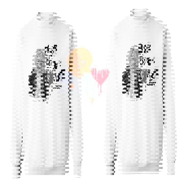 チャッキー・ティファニー・イート・ユア・ハート・アウト・バレンタイン スウェットシャツ