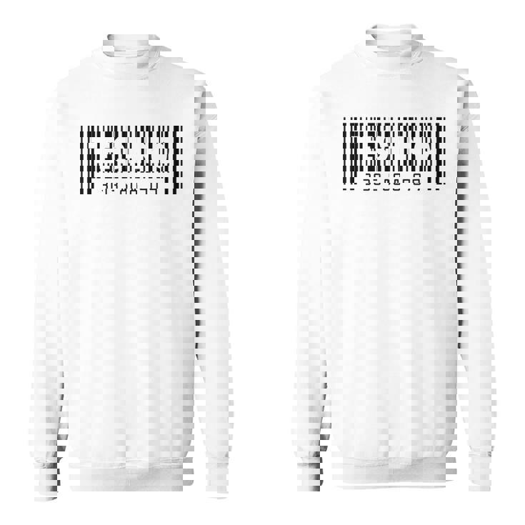 テクノ バーコード 303 808 909 スウェットシャツ