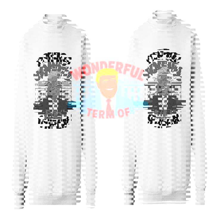 トランプ 今年一番素晴らしい用語 クリスマス 長袖tシャツ スウェットシャツ