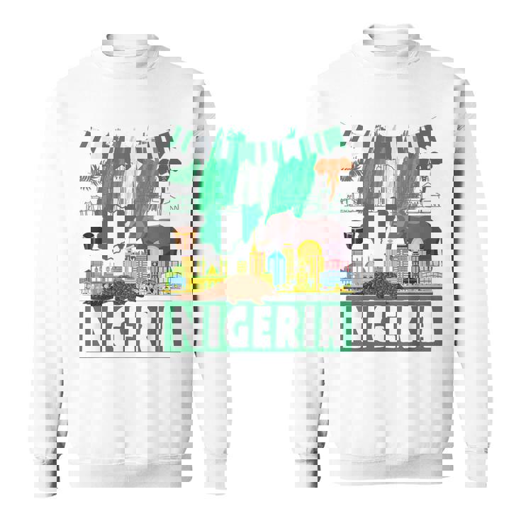 ナイジェリアの服のアイデア キッズ&ノベルティ ナイジェリア国旗 スウェットシャツ