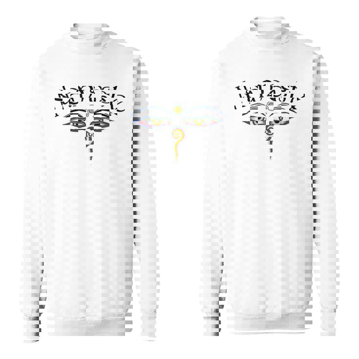 ナマステ ブッダの目 スウェットシャツ