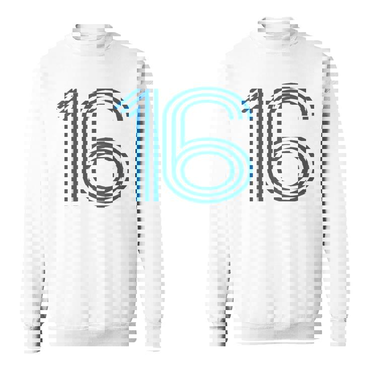 ナンバー16シャツ レトロユニフォーム ヨーロッパスタイル バックプリントジャージ スウェットシャツ