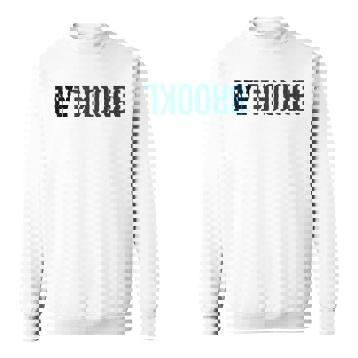 ニューヨークのファンのためのニューヨークブルックリンクリエイティブフリップデザイン スウェットシャツ