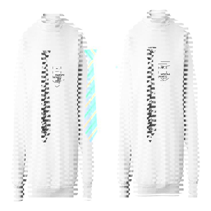 ネクタイで在宅ワーク ホームオフィス・アウトフィット Homeoffice Outfit スウェットシャツ