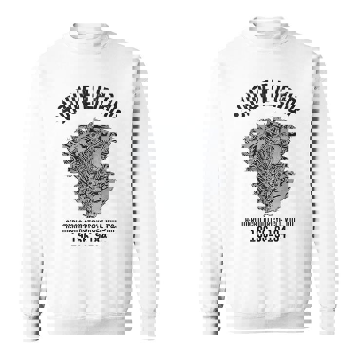 ノベルティ ショベルヘッド オートバイ愛好家 夫 おじいちゃん スウェットシャツ