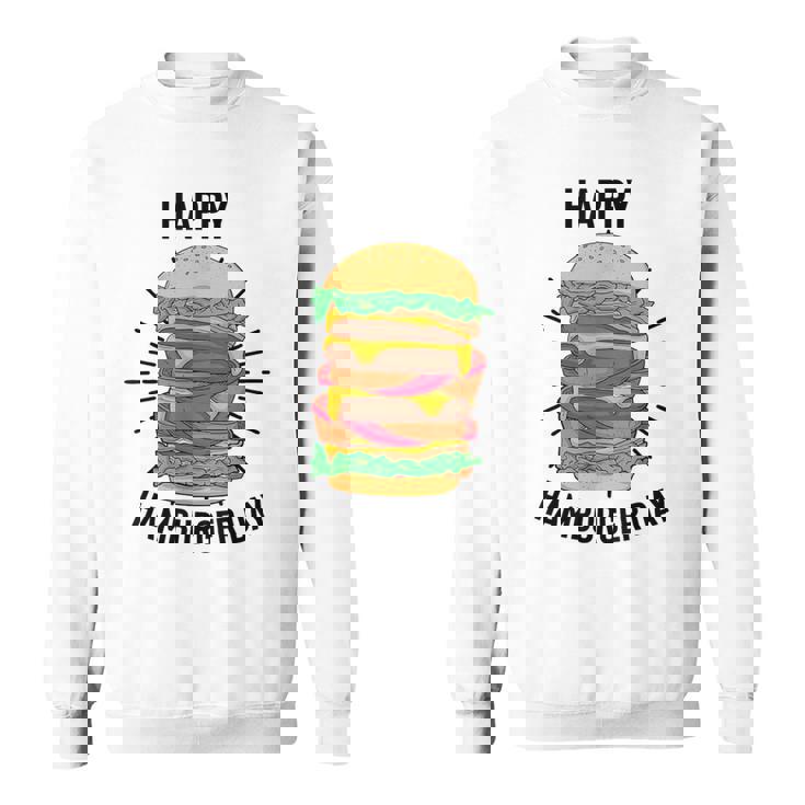 ノベルティ ハンバーガーデー フローズン加工 ミール愛好家 フライドポテト スウェットシャツ