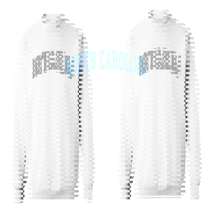 ノースカロライナ州ノースカロライナ州ヴィンテージアスレチックスポーツデザインブルースタイル スウェットシャツ