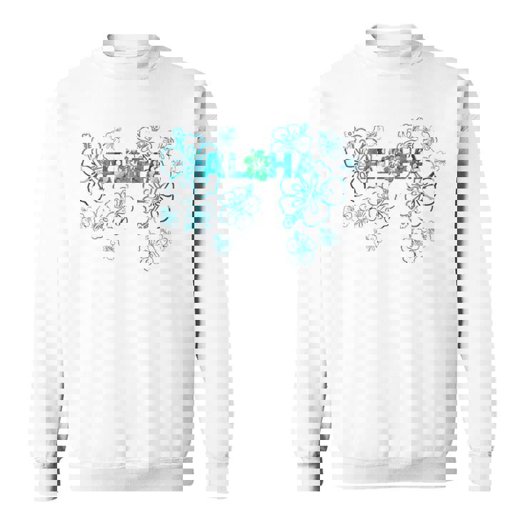 ハイビスカス アロハ ハワイ メレ カリキマカ オアフマウイ マハロラブ 長袖tシャツ スウェットシャツ