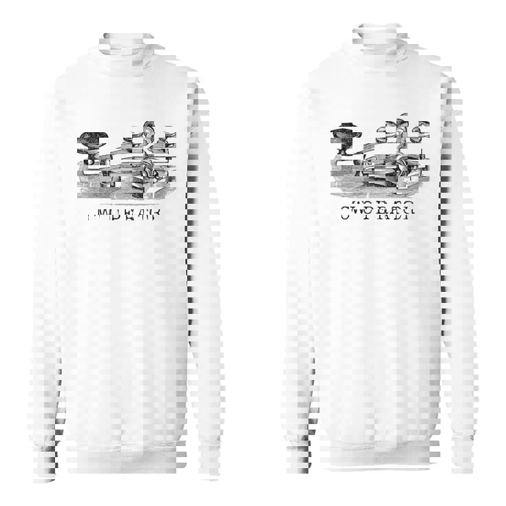 ハム・ラジオ用ヴィンテージモールス信号 Cwオペレーター スウェットシャツ