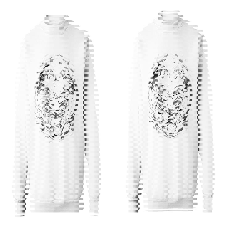 ハロウィンコスチューム ホワイトウルフ ギリシャ神話 バックプリント スウェットシャツ