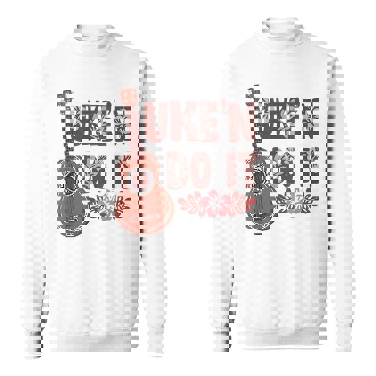 ハワイアンウクレレ ウケアンドドゥイットフラワー スウェットシャツ