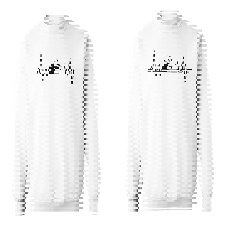 ハートビート クリフ ダイビング クリフ ジャンピング ダイバー スウェットシャツ