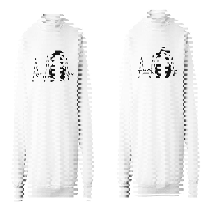 ハートビートヘッドホン スウェットシャツ