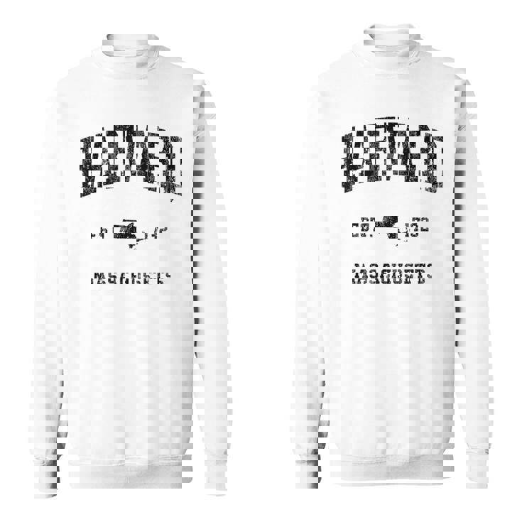 ハーバード マサチューセッツ Ma ビンテージ アスレチック ブラックスポーツデザイン スウェットシャツ