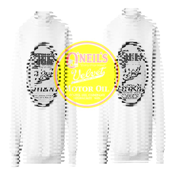 バックプリントのみ レトロ ヴィンテージ ガソリンスタンド オニールのモーターオイル スウェットシャツ