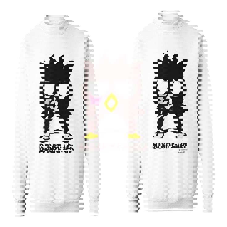 バッドばつ丸 あっかんべー ダークカラー スウェットシャツ